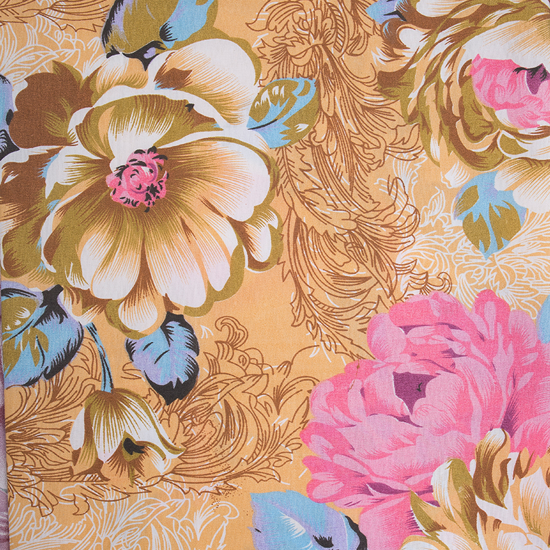 99.99% Polyester Plain Weave Pigment Printed Fabric